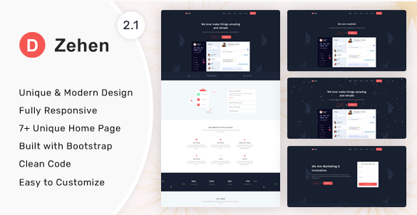 Zehen - Bootstrap 5 Landing Page Template