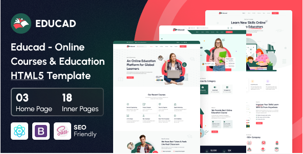 Educad - Online Courses & Education HTML5 Template