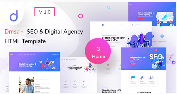 Dmsa - SEO & Digital Agency HTML Template