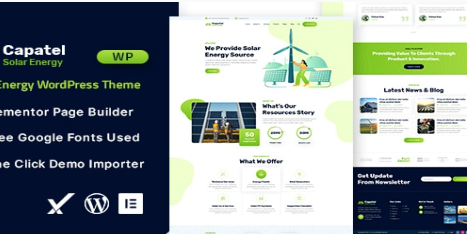 Capatel – Solar Energy WordPress Theme 1.0