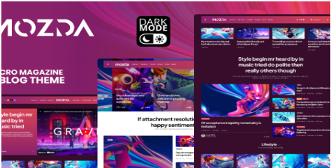 Mozda - Micro Magazine & Blog Theme with Dark Mode  1.0