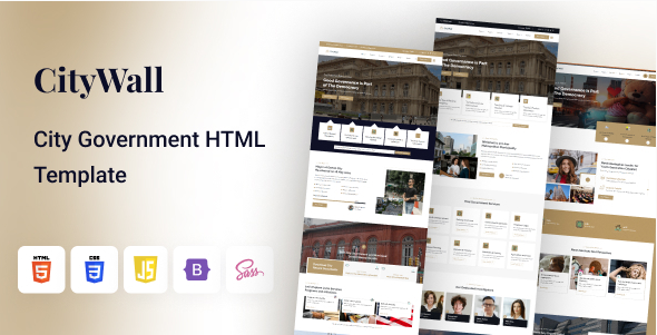 CityWall - City Government HTML Template