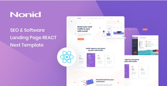 Nonid - React Next SEO & Software Landing Page Template