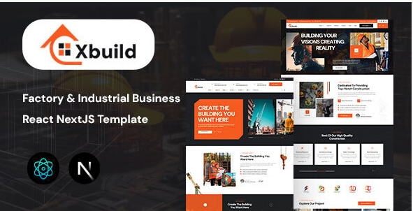Xbuild - Factory & Industrial Business React NextJS Template