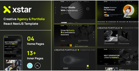 Xstar - Creative Agency & Portfolio React NextJS Template