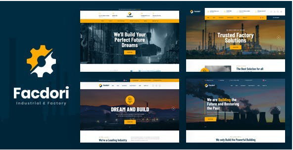 Facdori - Factory & Industrial Business HTML Template