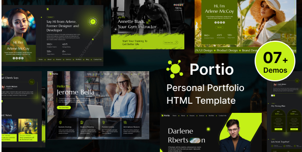 Portio | Personal Portfolio Resume Template