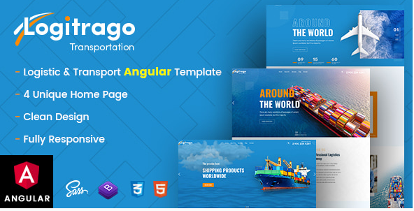 Logitrago - Transport & Logistics HTML Template