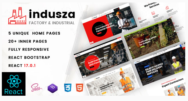 Indusza- Industrial & Factory React Template