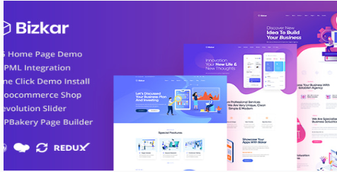 Bizkar - Creative Agency WordPress Theme  1.0