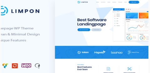Limpon - Software App Landing WordPress Theme 1.1.7