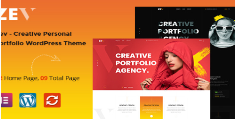 Zev – Creative Personal Portfolio WordPress Theme 1.0.1
