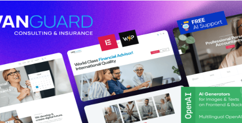 Vanguard - Consulting & Insurance WordPress Theme  1.0
