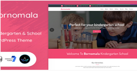 Bornomala - Kindergarten & School WordPress Theme 1.7