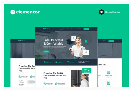 Kangkunci - Locksmith & Security System Elementor Pro Full Site Template Kit