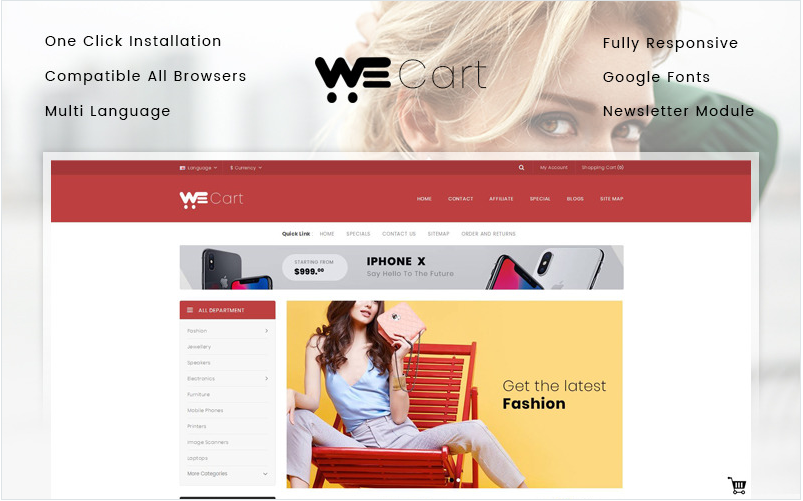 Wecart - Multipurpose Store OpenCart Template