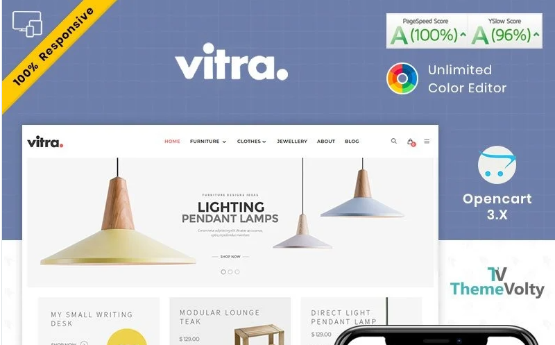 Vitra Furniture OpenCart Template