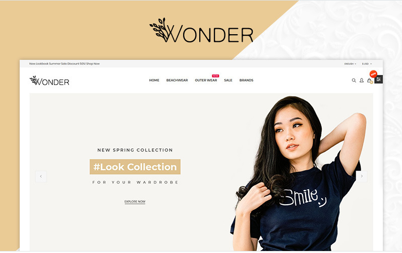 Wonder Fashion Multistore Store OpenCart Template