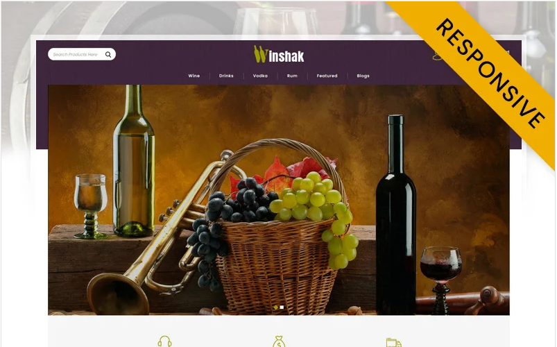 Winshak - Wine Store OpenCart Template