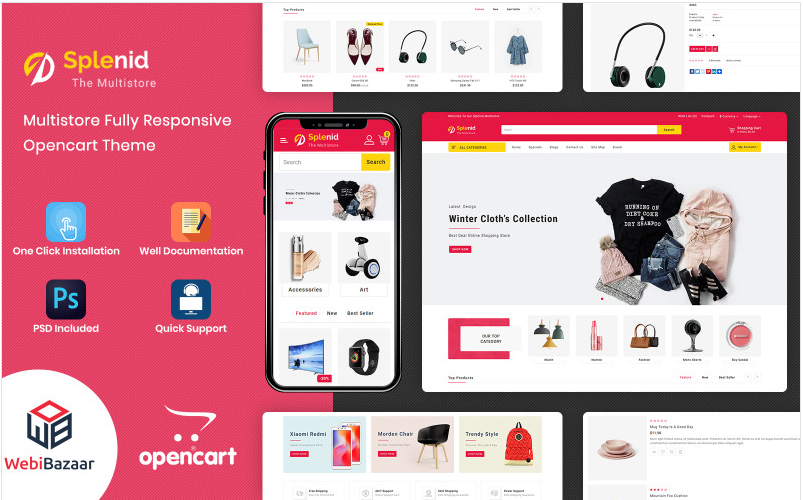 Splenid - Shopping Mall OpenCart Template