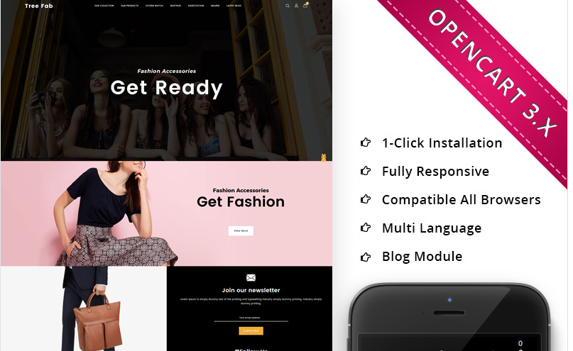 Treefab - Fashion Store Responsive OpenCart Template