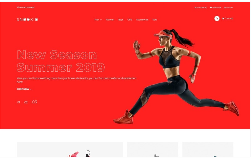 Snookio - Shoe Store eCommerce Clean OpenCart Template