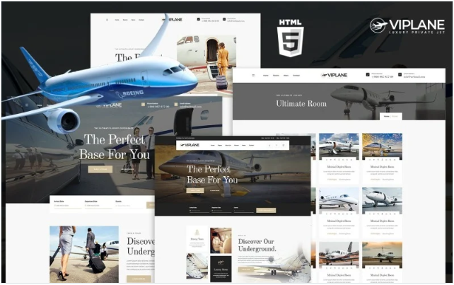 Viplane Luxury Private Airlines HTML5 Website Template