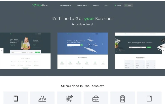 WorkPlace - Job Portal Multipage HTML5 Website Template