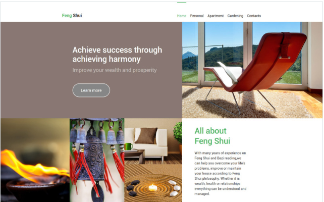 Feng Shui Website Template