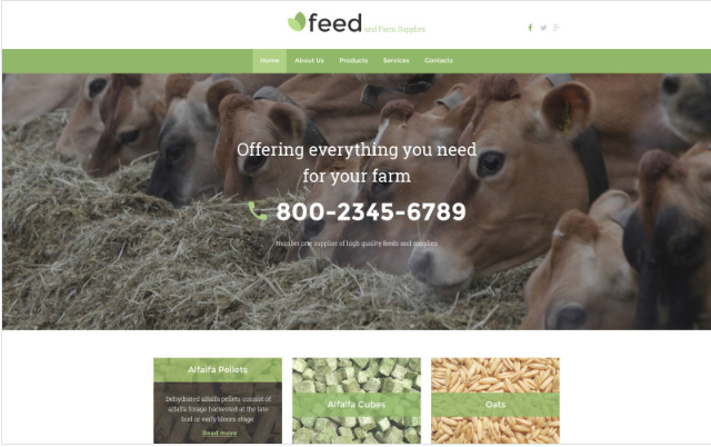 Farm Responsive Website Template