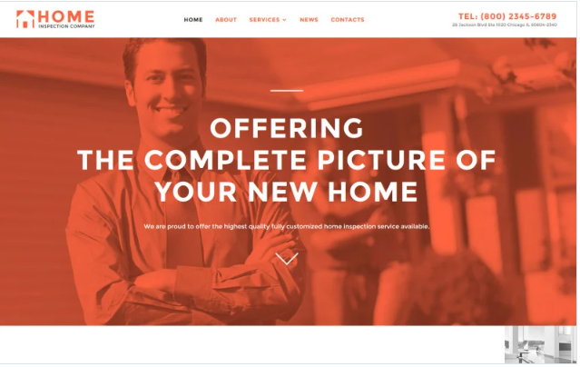Home Inspector Responsive Website Template