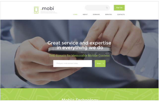 Dot Mobi Website Template