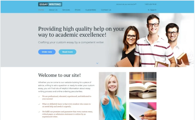 Essay Writing Website Template