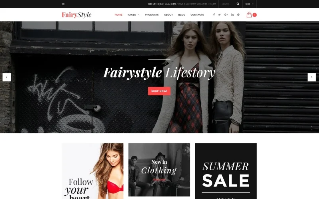 FairyStyle Website Template