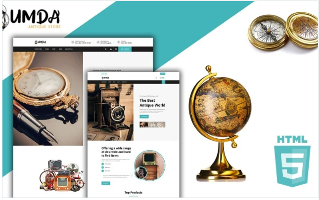 Umda Antiques Garage Sale HTML5 Website Template