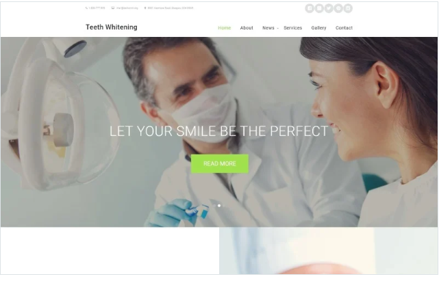 Teeth Whitening Website Template