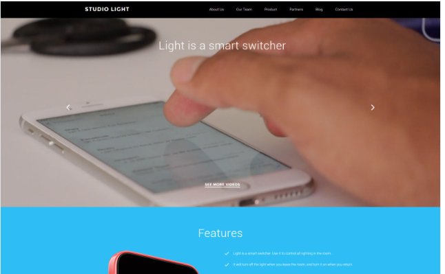 Studio Light Website Template