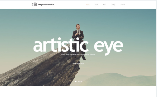 Photographer Portfolio Responsive Website Template