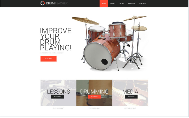Private Teacher Responsive Website Template