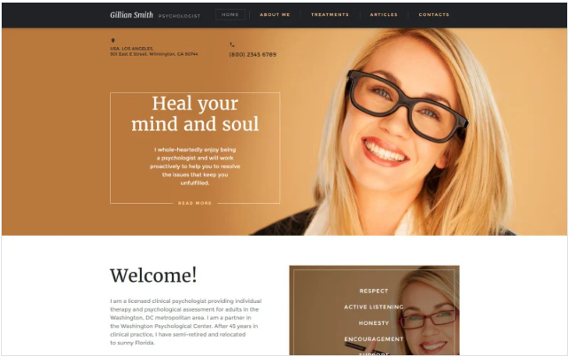 Psychologist Website Template