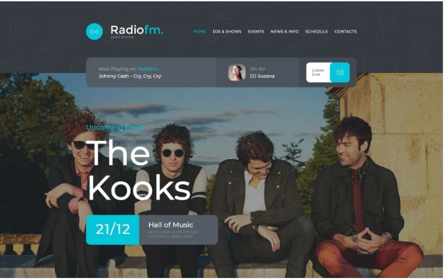 RadioFM Website Template