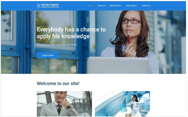 Recruit Website Template