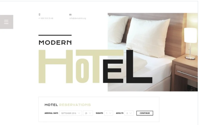 Hotels Responsive Website Template