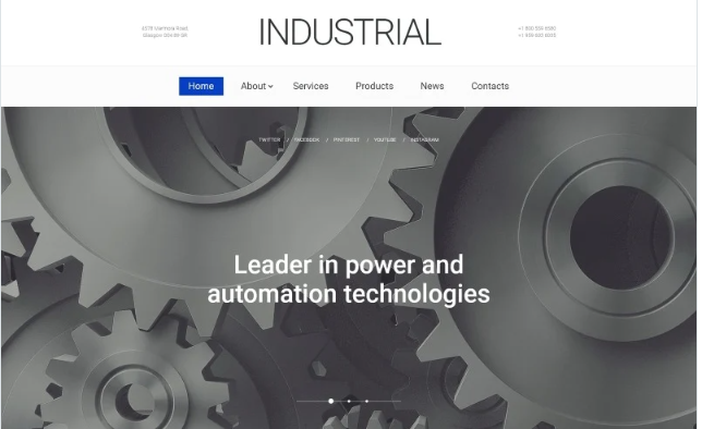 Industrial Technology Website Template