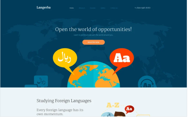 Langerba Website Template