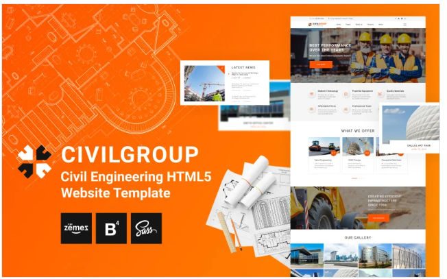 Civil Group - Civil Engineering HTML5 Website Template