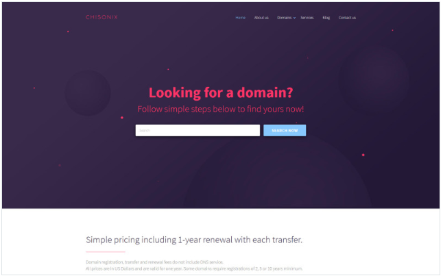 Chisonix Website Template