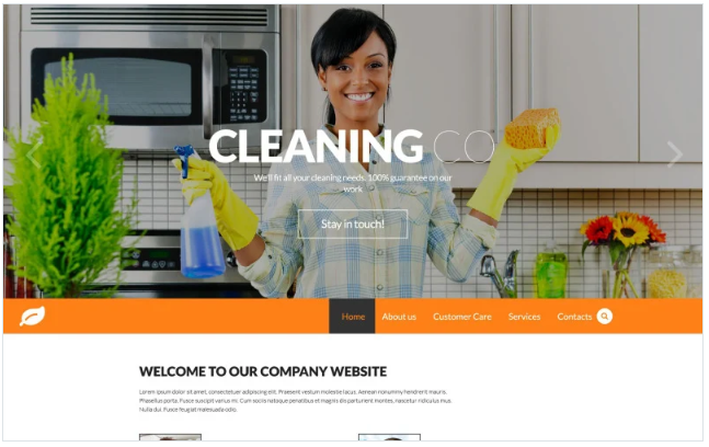 Cleaning Responsive Website Template