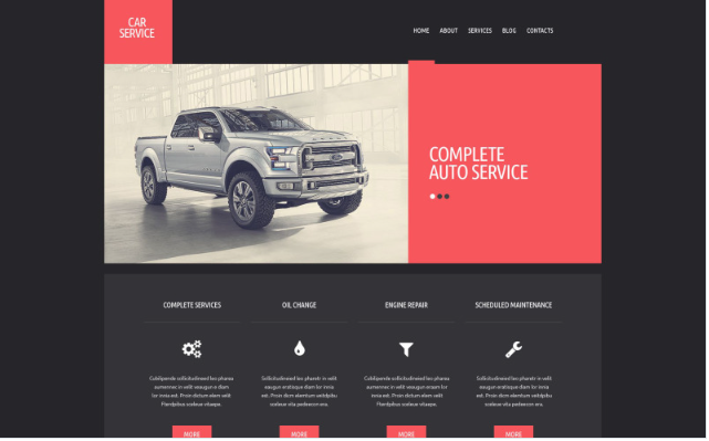 Car Repair Responsive Website Template