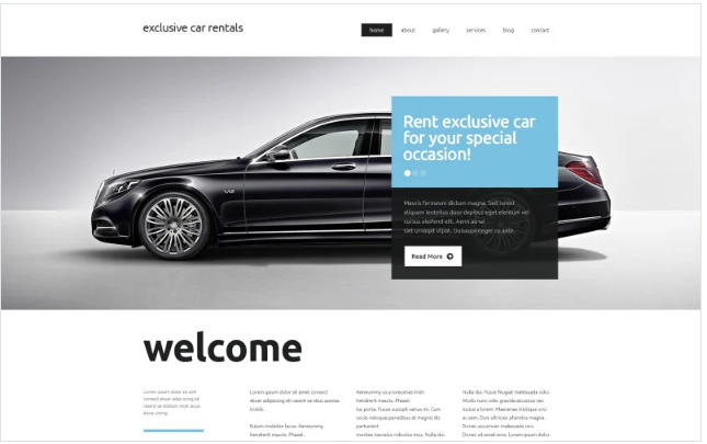 Car Rental Responsive Website Template